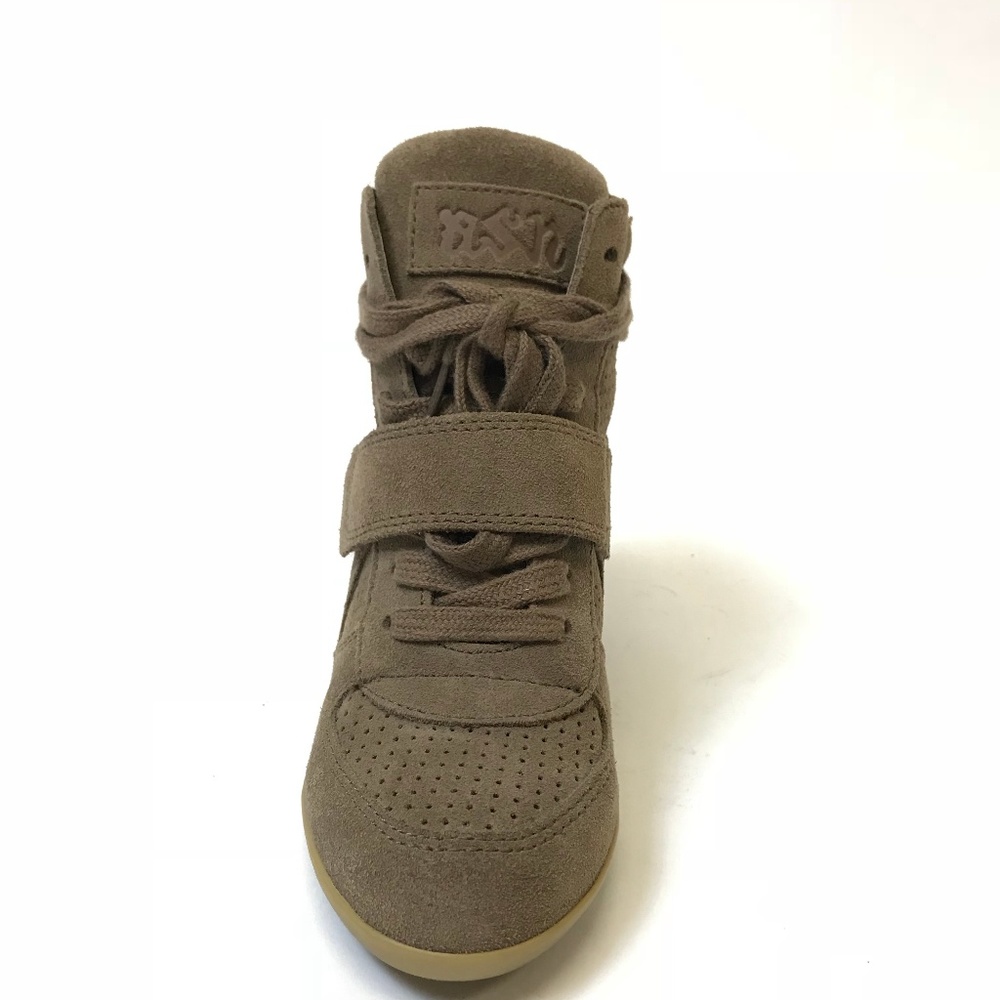 Ash Bowie Nut Suede Wedge Shoes NIB